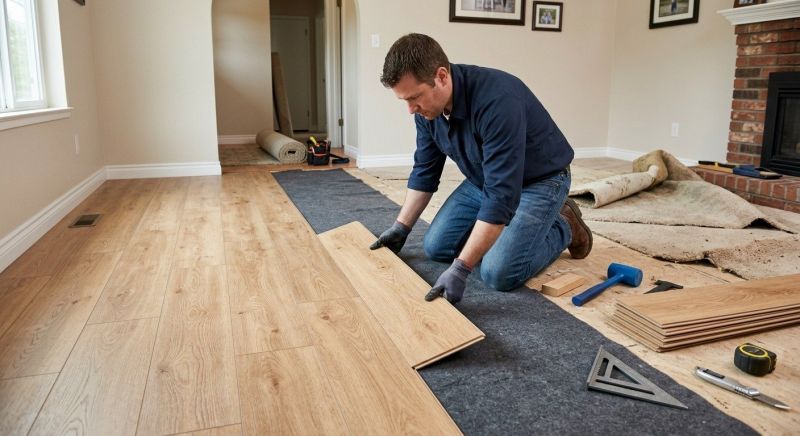 Laminate Floor Remodeling in Reisterstown, MD