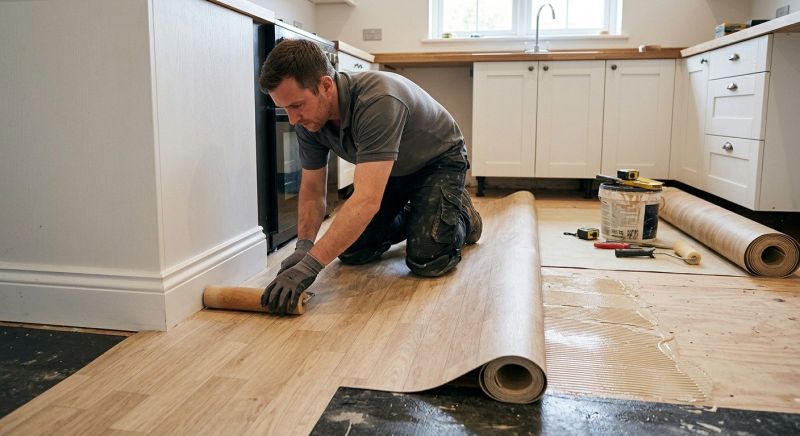 Sheet Linoleum Installation in Columbia, MD